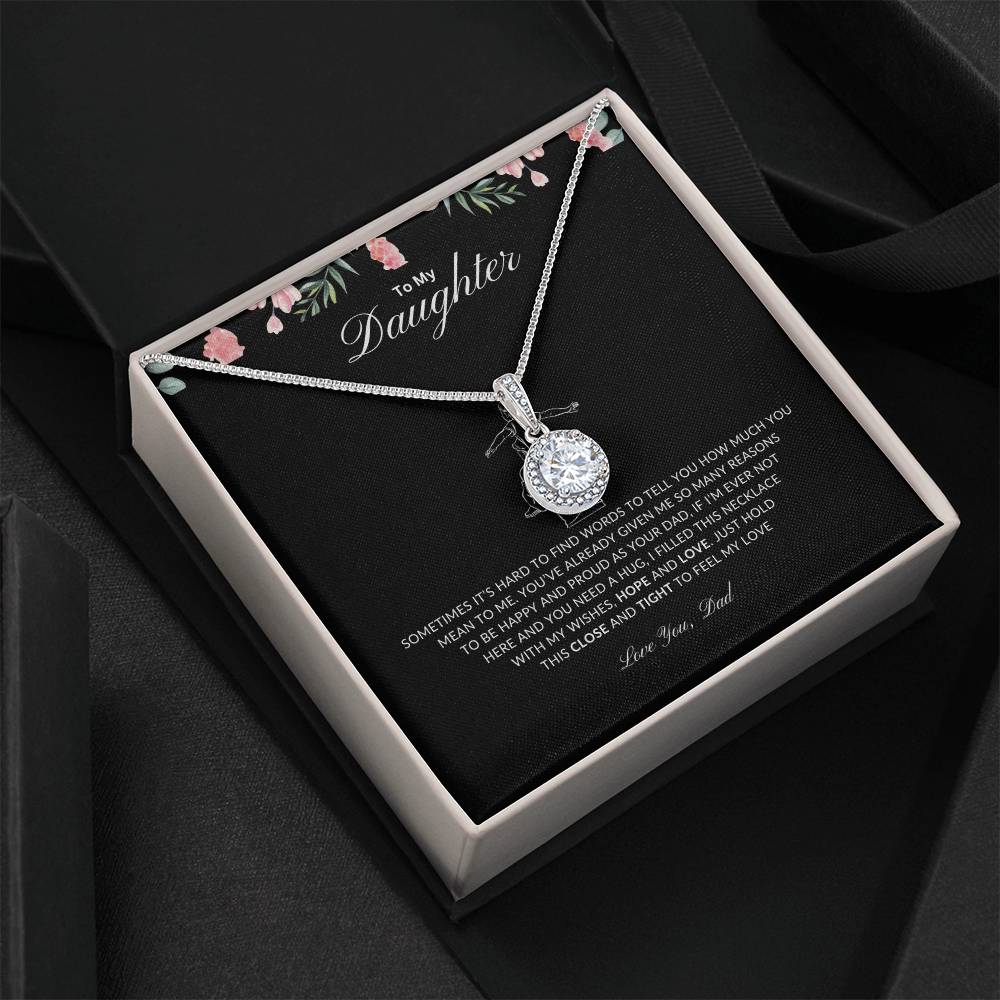 Dad's Hug Necklace  | Best gift from Mom | Best gift for daughters graduation | Best gift for daughters birthday | Eternal Hope Necklace