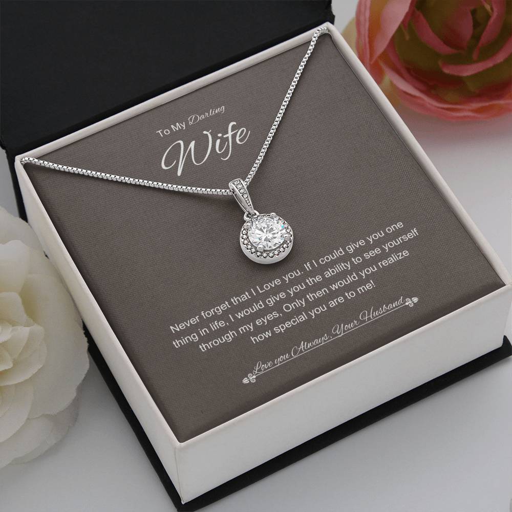 Husbands Gaze Necklace | Eternal Hope Necklace | Best gift for Wife | Best Gift for Spouse | Best gift for Soulmate | Best Gift for Wedding anniversary  💖