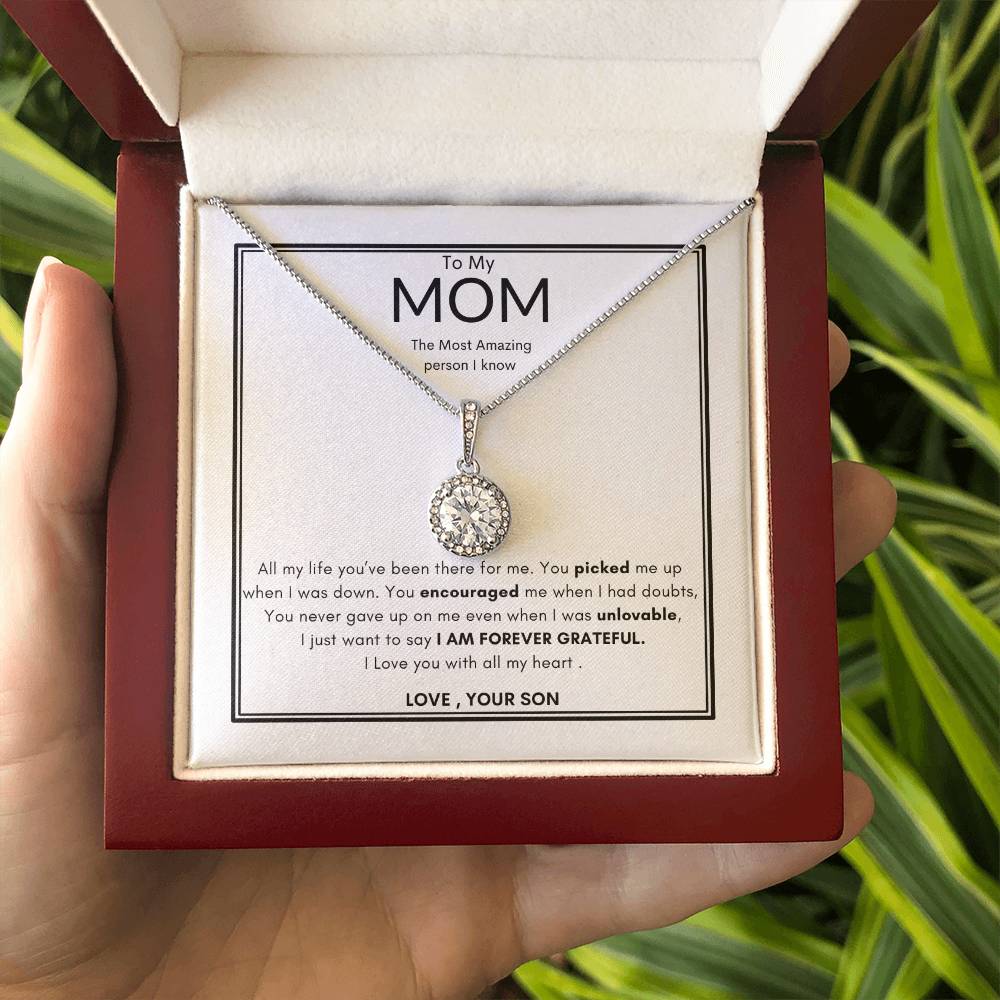 Grateful Son Necklace | Best Necklace for Mom | Best Gift for Mothers day | Best Gift from Son | Best Jewelry gift for Mom | Best Heart felt gift for mom