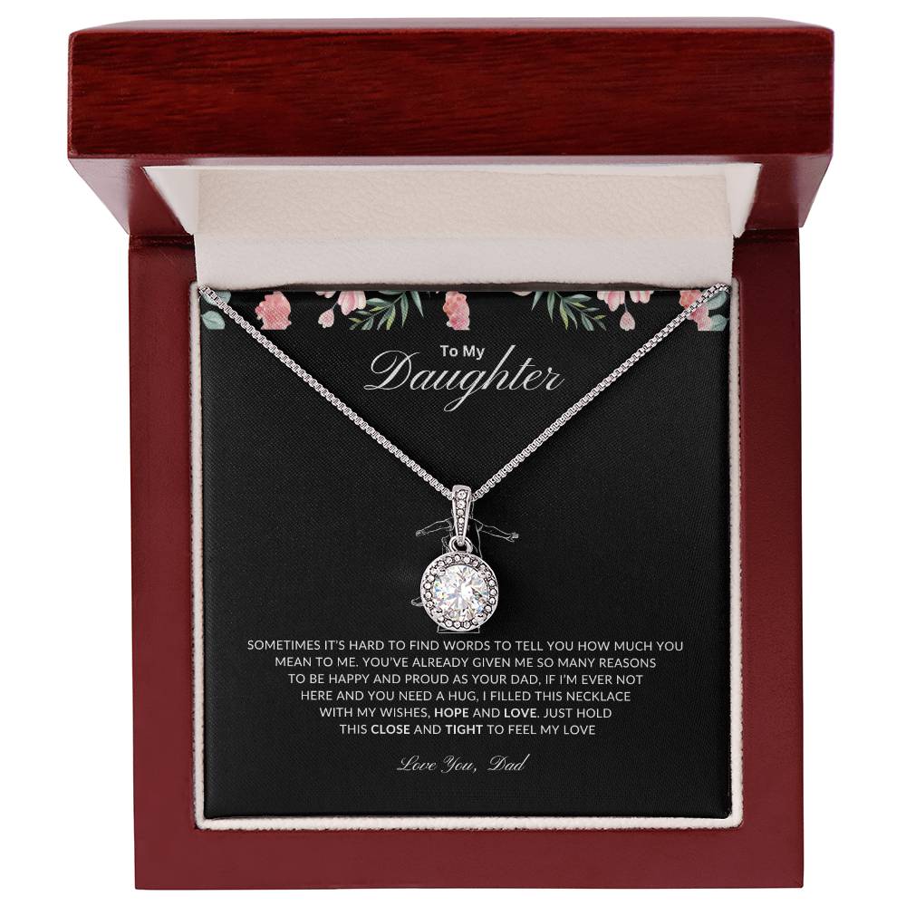 Dad's Hug Necklace  | Best gift from Mom | Best gift for daughters graduation | Best gift for daughters birthday | Eternal Hope Necklace