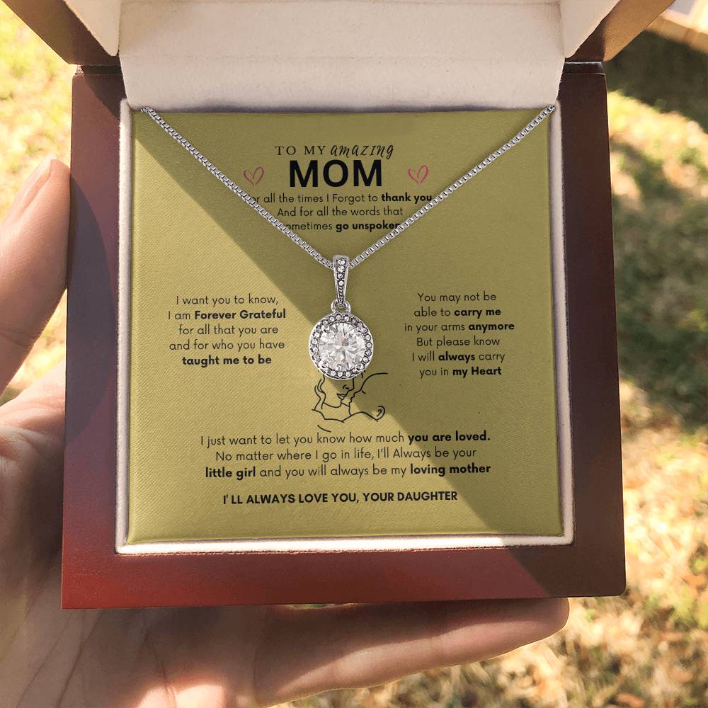 Endless Love Necklace | Best Gift for Mom | Best Gift from Daughter | Eternal Hope Necklace