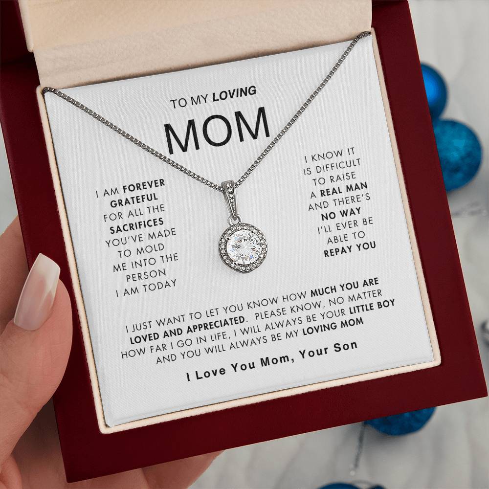 Grateful to Mom Necklace | Best Gift for Mom | Best Gift from Son | Best Gift for Mothers day | Best Jewelry gift for Mom 😍