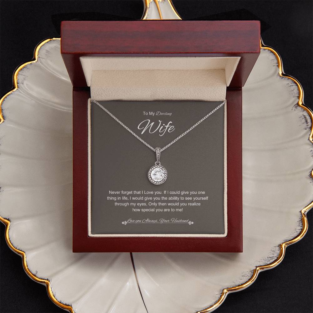 Husbands Gaze Necklace | Eternal Hope Necklace | Best gift for Wife | Best Gift for Spouse | Best gift for Soulmate | Best Gift for Wedding anniversary  💖