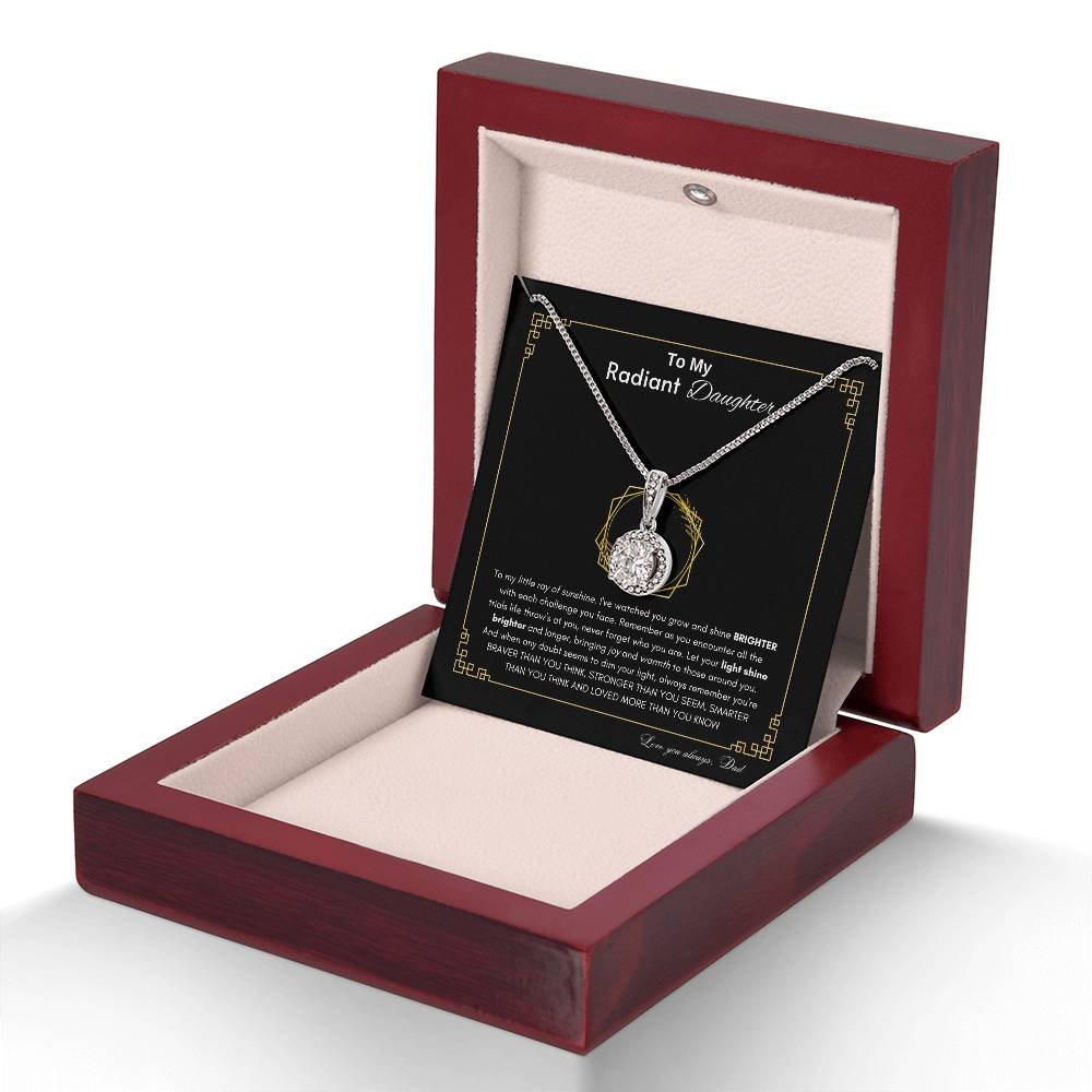 Radiant Hope Daughter Necklace | Gift for Daughter | Eternal Hope Necklace | Gift from Dad
