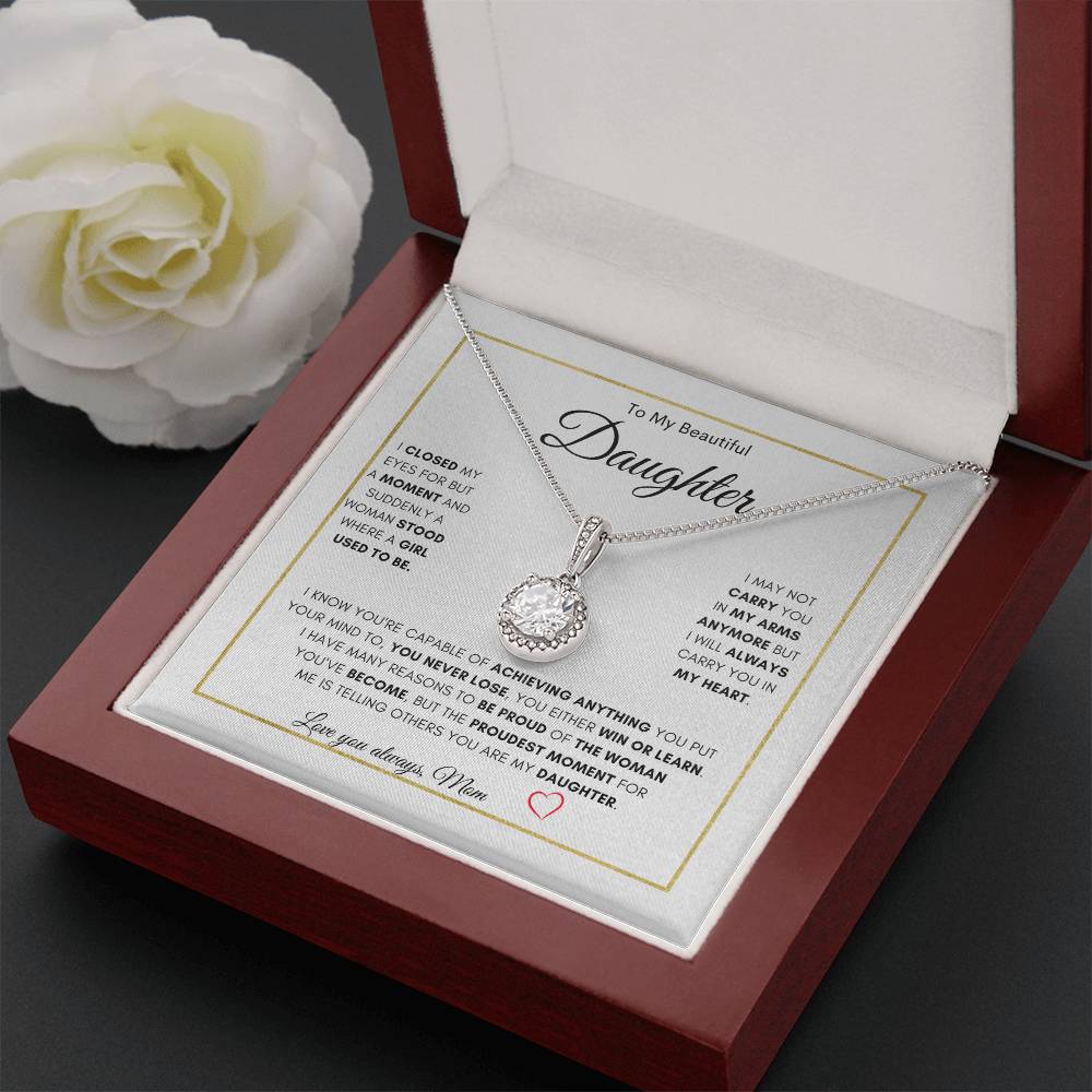 Mom's Inspiration Necklace| Eternal Hope Necklace | Gift for daughters birthday | Gift for daughters Graduation | Gift from Mom 😊 👏