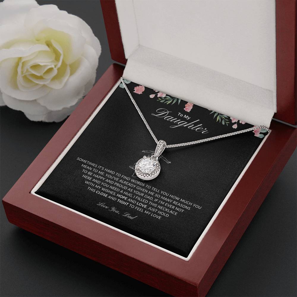 Dad's Hug Necklace  | Best gift from Mom | Best gift for daughters graduation | Best gift for daughters birthday | Eternal Hope Necklace