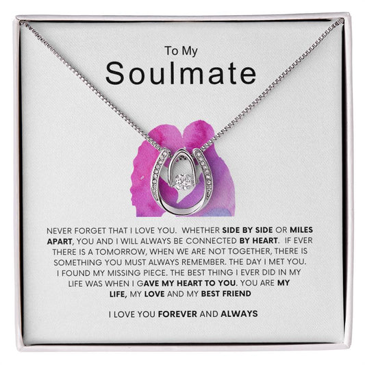 To My Soulmate | Lucky In Love Necklace | Best gift for Wife | Best Gift for Spouse | Best Gift for Wedding Anniversary | Best gift to say I love you🫶😍
