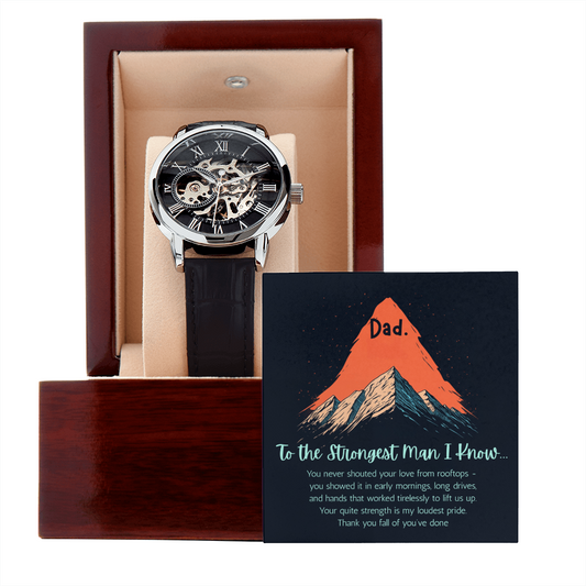 The Strongest Man Gift Watch | Men's Openwork Watch | Best gift watch for Dad | Best gift watch for Fathers Day
