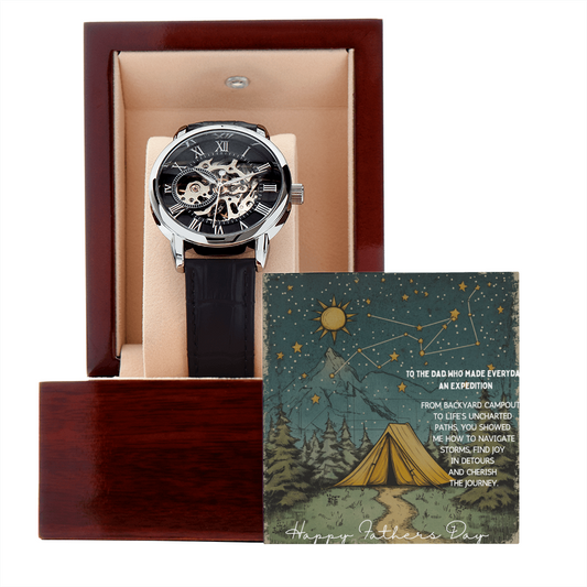 Expedition Man | Men's Openwork Watch | Best gift for him | Best Fathers Day Gift