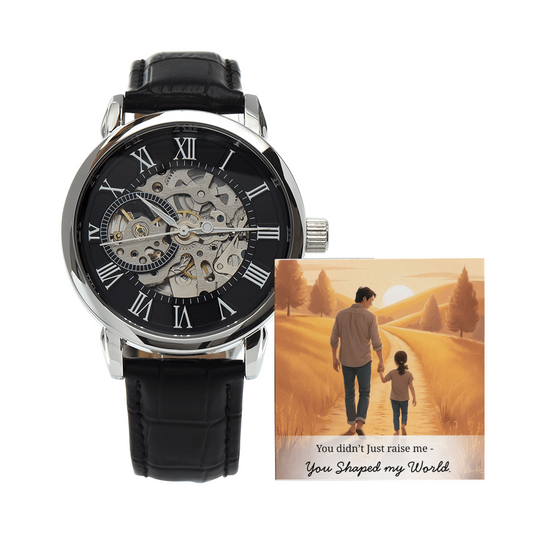 Dad's Influence | Men's Openwork Watch | Best Gift for Him | Best Gift for Dad | Best Gift for Fathers Day
