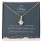 To My Mom Necklace | Best Gift for Mom | Best Gift for Mothers day | Best Gift from Daughter | Best Jewelry Gift for Mom |