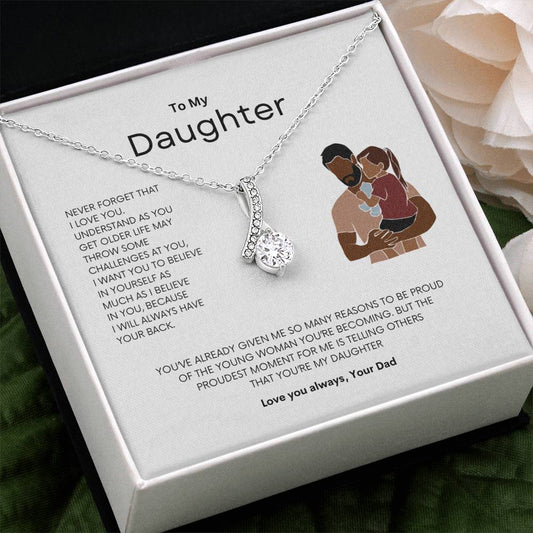 Daddy's Pride Necklace | Best gift for daughter | Best gift from Dad | Gift gift for daughters birthday | Best Jewelry gift for daughter