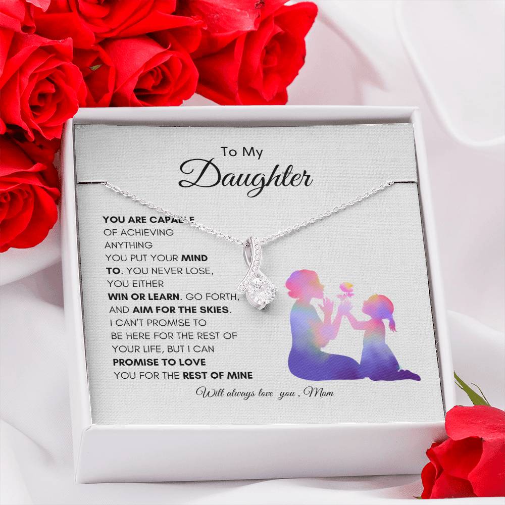 Moms Promise Necklace | Best gift for daughter | Best gift from mother to daughter | birthday gift for daughter | Best Gift for daughters graduation