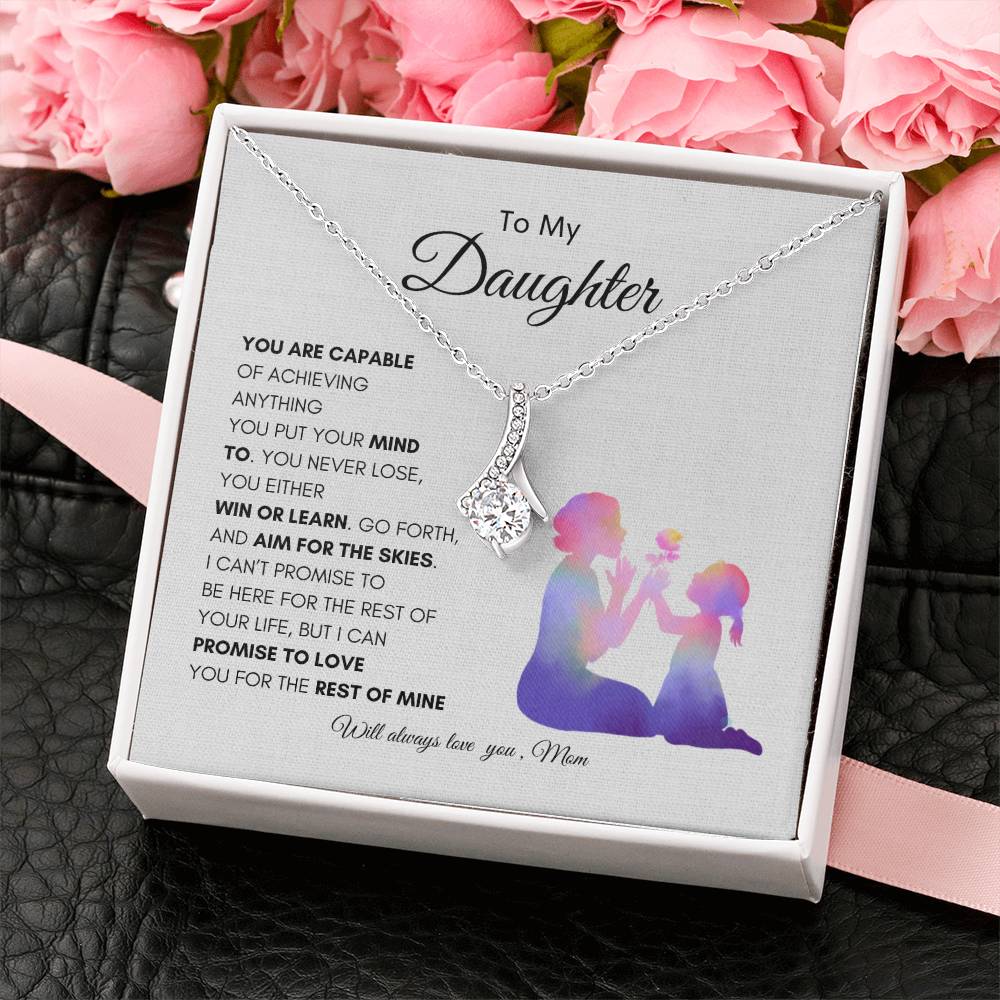 Moms Promise Necklace | Best gift for daughter | Best gift from mother to daughter | birthday gift for daughter | Best Gift for daughters graduation