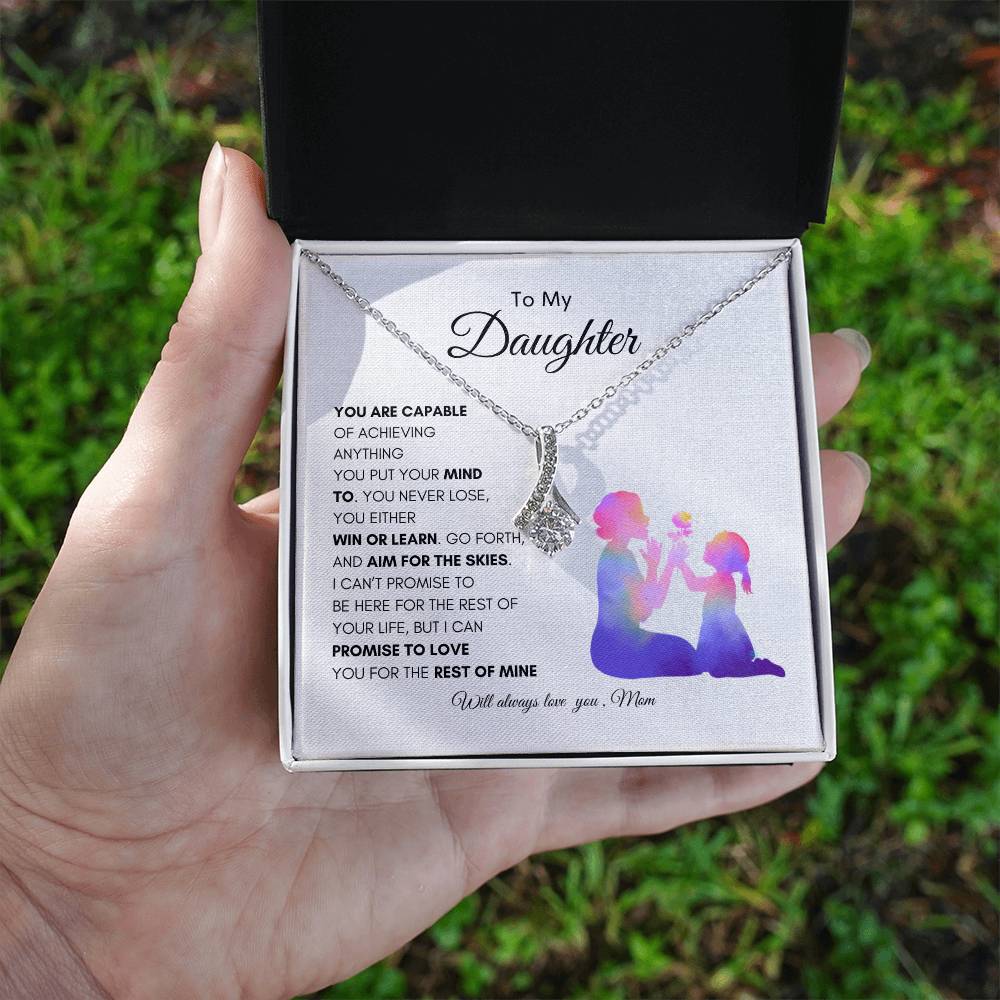 Moms Promise Necklace | Best gift for daughter | Best gift from mother to daughter | birthday gift for daughter | Best Gift for daughters graduation