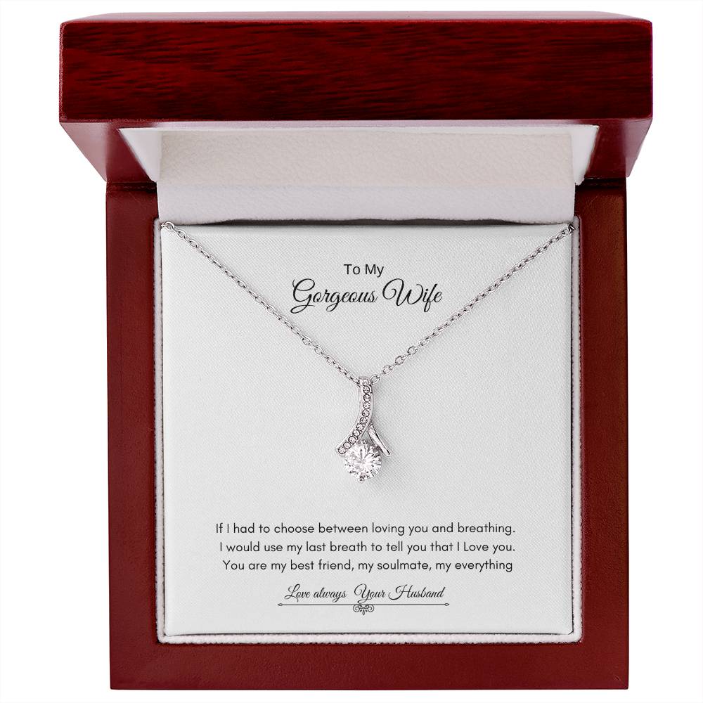 To My Gorgeous Wife  | Alluring Beauty Necklace | Best Gift for Wife | Best Gift for Soulmate | Best Gift for Marriage Anniversary | Best Gift for Lovers 👩‍❤️‍👨🥰