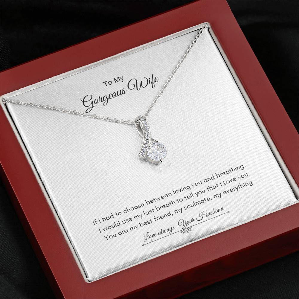 To My Gorgeous Wife  | Alluring Beauty Necklace | Best Gift for Wife | Best Gift for Soulmate | Best Gift for Marriage Anniversary | Best Gift for Lovers 👩‍❤️‍👨🥰