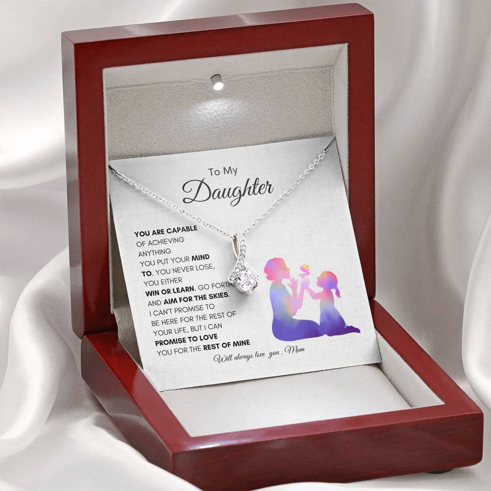 Moms Promise Necklace | Best gift for daughter | Best gift from mother to daughter | birthday gift for daughter | Best Gift for daughters graduation