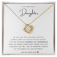To My Beautiful Daughter | Best Gift for Daughter | Gift for daughters | Best gift for Graduation | Best Jewelry gift for Birthdays |  Love Knot Necklace