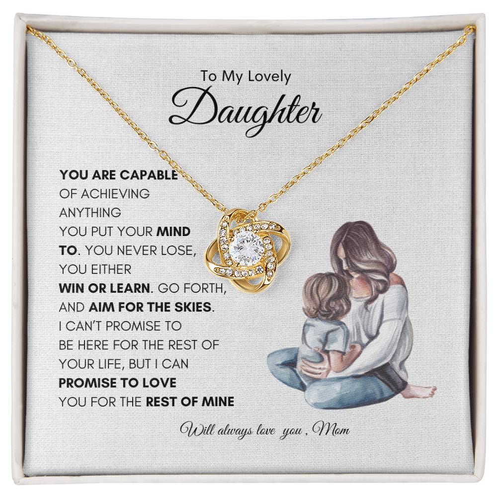 Mothers Enduring Love Necklace | Best Gift for Daughter | Best Gift from Mom | Best Gift for Daughters Birthday | Best Gift for Baby Girls | Best Jewelry Gift for Daughter