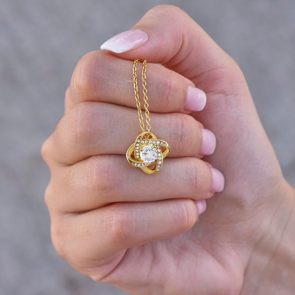 To My Beautiful Daughter | Best Gift for Daughter | Gift for daughters | Best gift for Graduation | Best Jewelry gift for Birthdays |  Love Knot Necklace