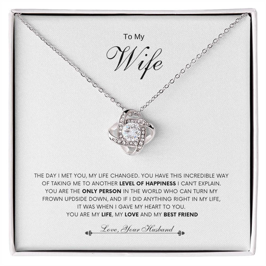 To My Wife | Love Knot  Necklace | Best Gift for Wife | Best Gift for Spouse | Best Gift for Marriage Anniversary | Best Gift for Lovers 💞