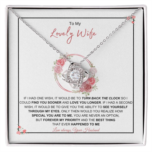 To My Lovely Wife l Love Knot Necklace | Best Gift for Soulmate | Best Gift for Spouse | Best Gift for Marriage Anniversary | Best Gift for Lovers 👩‍❤️‍👨🥰