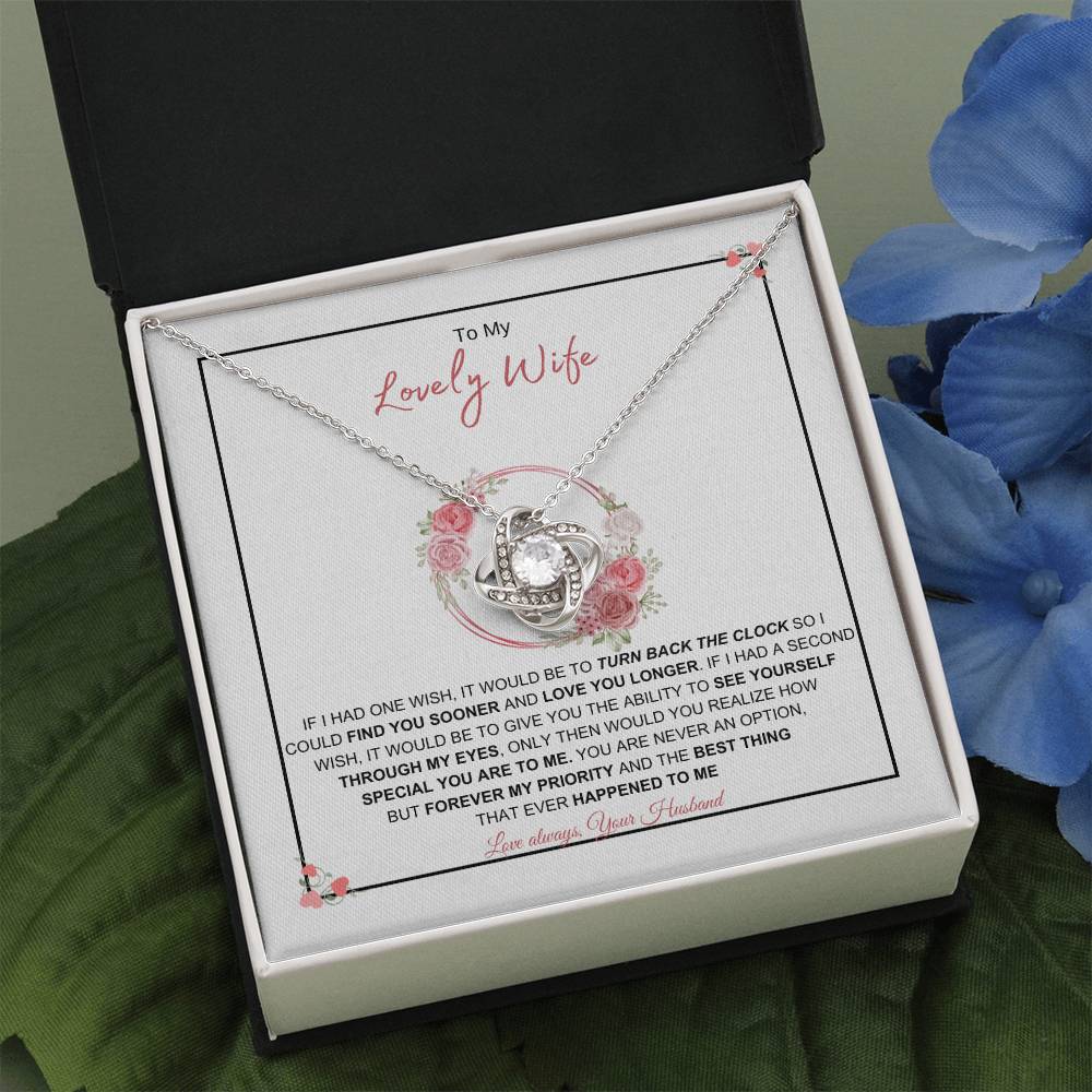To My Lovely Wife l Love Knot Necklace | Best Gift for Soulmate | Best Gift for Spouse | Best Gift for Marriage Anniversary | Best Gift for Lovers 👩‍❤️‍👨🥰