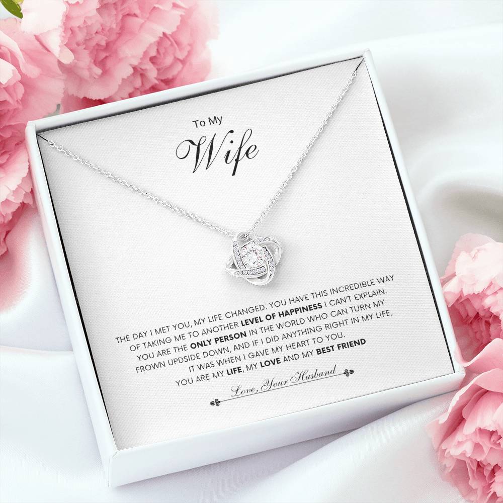 To My Wife | Love Knot  Necklace | Best Gift for Wife | Best Gift for Spouse | Best Gift for Marriage Anniversary | Best Gift for Lovers 💞