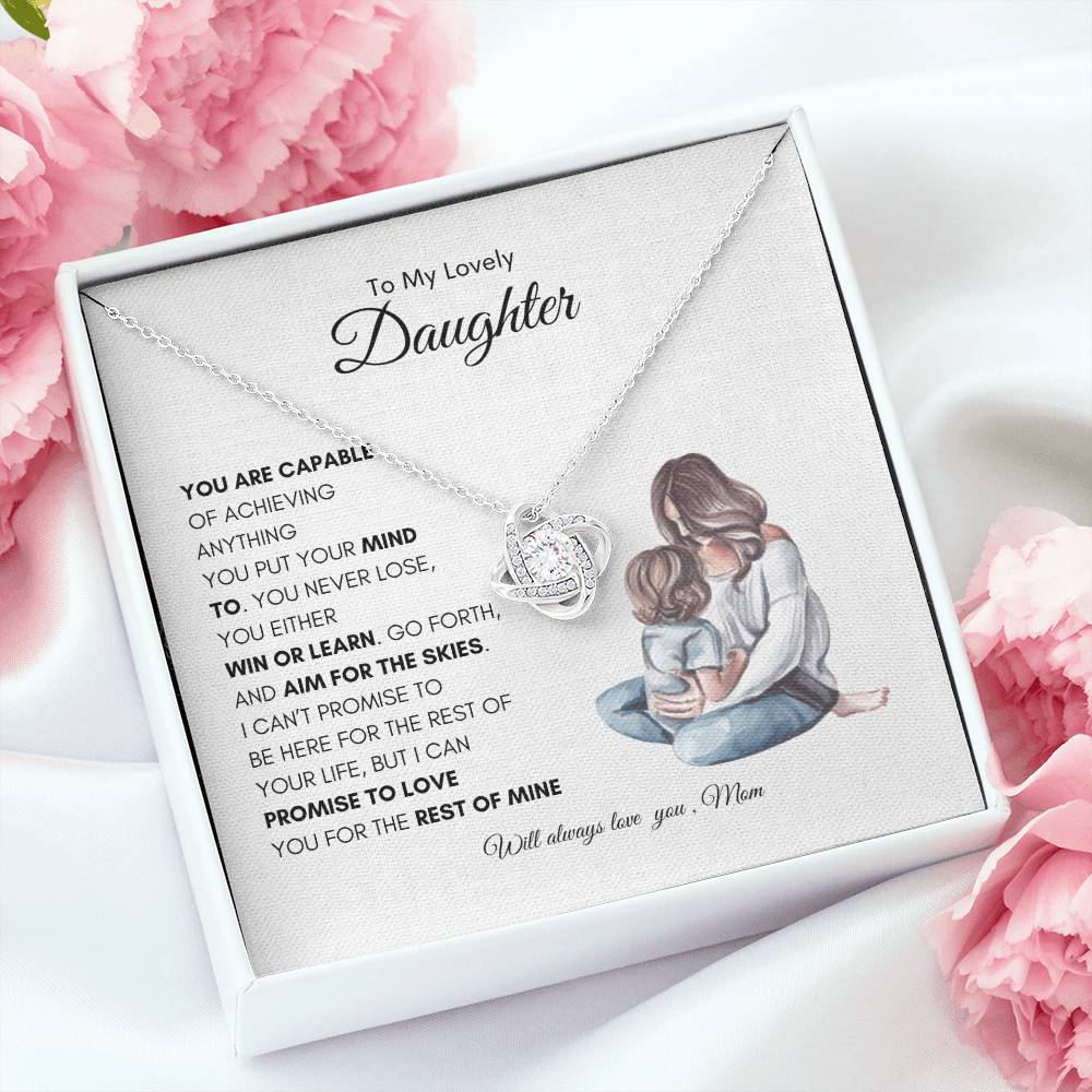 Mothers Enduring Love Necklace | Best Gift for Daughter | Best Gift from Mom | Best Gift for Daughters Birthday | Best Gift for Baby Girls | Best Jewelry Gift for Daughter