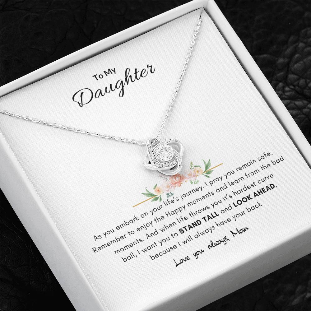A mothers promise necklace | Best gift from Mom | Best gift for daughters graduation | Best gift for daughters birthday | Love Knot Necklace