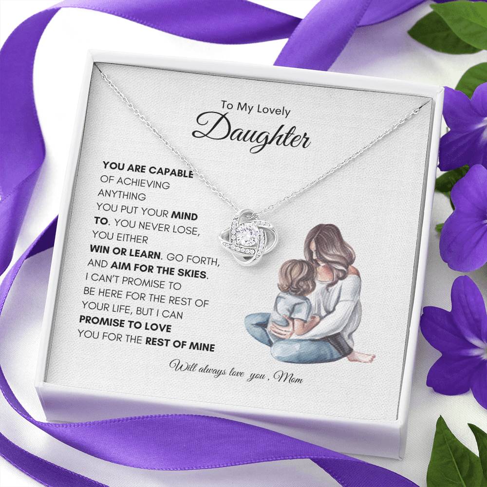 Mothers Enduring Love Necklace | Best Gift for Daughter | Best Gift from Mom | Best Gift for Daughters Birthday | Best Gift for Baby Girls | Best Jewelry Gift for Daughter