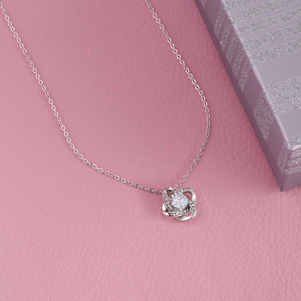 To My Beautiful Daughter | Best Gift for Daughter | Gift for daughters | Best gift for Graduation | Best Jewelry gift for Birthdays |  Love Knot Necklace