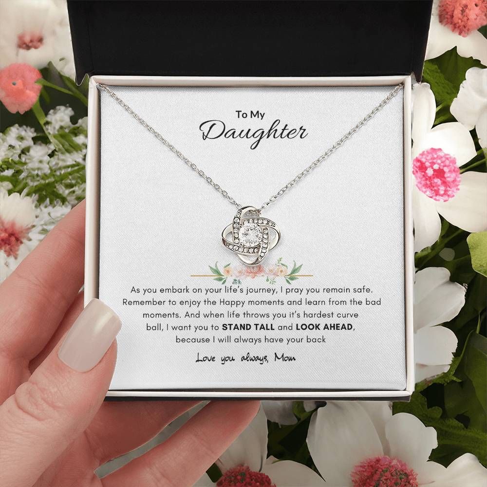 A mothers promise necklace | Best gift from Mom | Best gift for daughters graduation | Best gift for daughters birthday | Love Knot Necklace