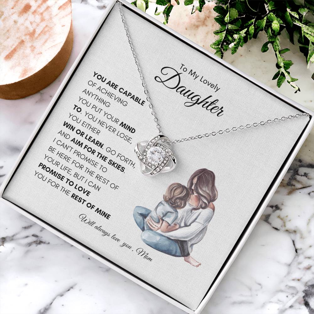Mothers Enduring Love Necklace | Best Gift for Daughter | Best Gift from Mom | Best Gift for Daughters Birthday | Best Gift for Baby Girls | Best Jewelry Gift for Daughter