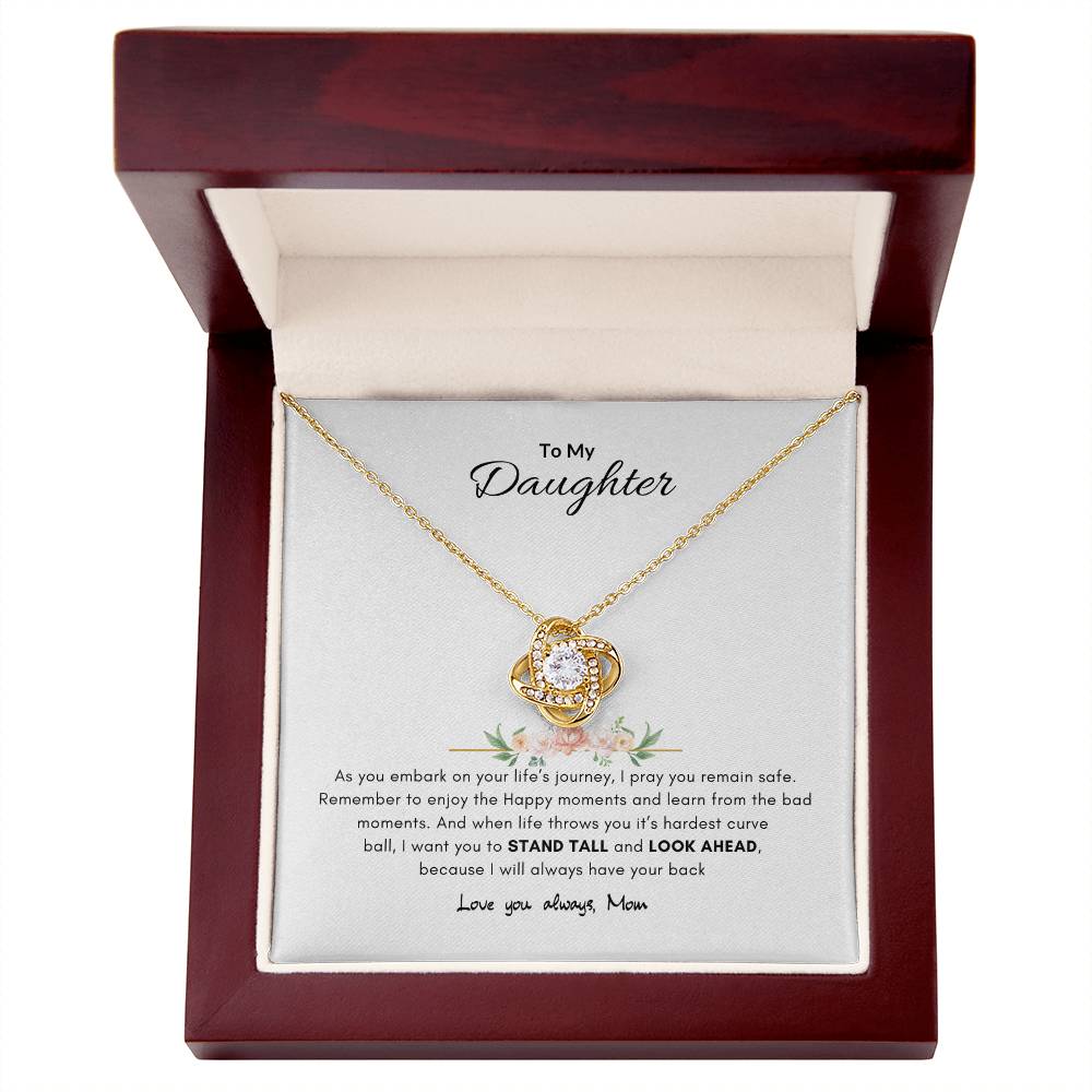 A mothers promise necklace | Best gift from Mom | Best gift for daughters graduation | Best gift for daughters birthday | Love Knot Necklace