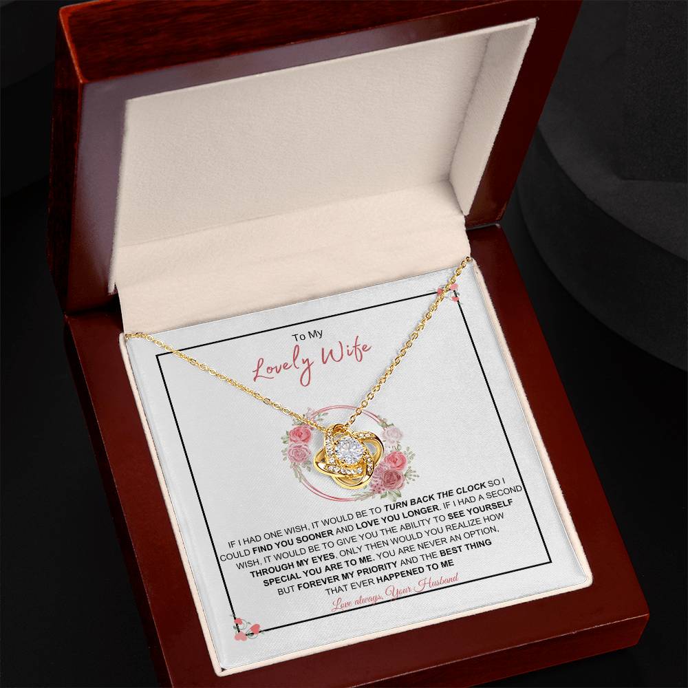 To My Lovely Wife l Love Knot Necklace | Best Gift for Soulmate | Best Gift for Spouse | Best Gift for Marriage Anniversary | Best Gift for Lovers 👩‍❤️‍👨🥰