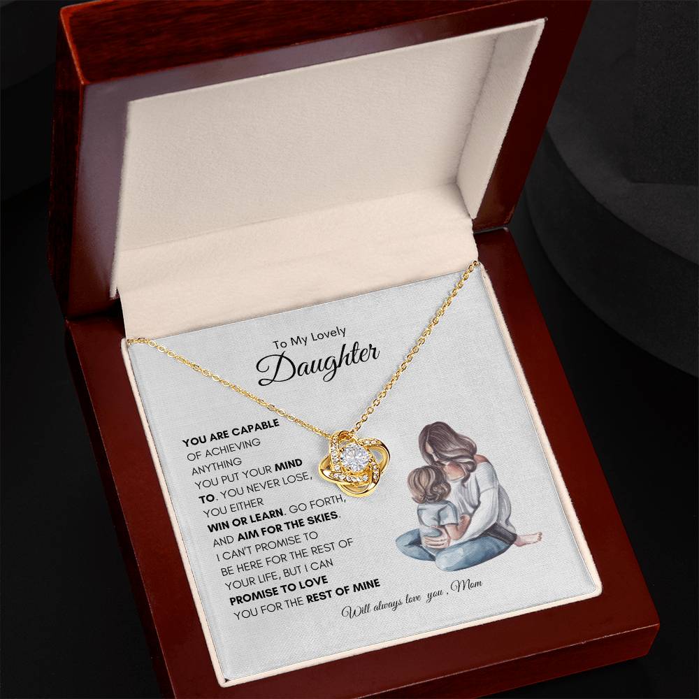 Mothers Enduring Love Necklace | Best Gift for Daughter | Best Gift from Mom | Best Gift for Daughters Birthday | Best Gift for Baby Girls | Best Jewelry Gift for Daughter
