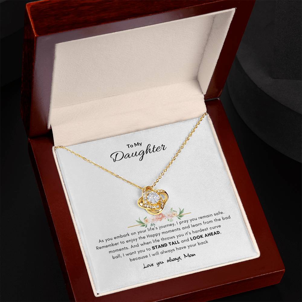 A mothers promise necklace | Best gift from Mom | Best gift for daughters graduation | Best gift for daughters birthday | Love Knot Necklace