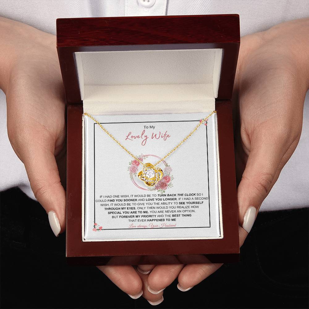 To My Lovely Wife l Love Knot Necklace | Best Gift for Soulmate | Best Gift for Spouse | Best Gift for Marriage Anniversary | Best Gift for Lovers 👩‍❤️‍👨🥰