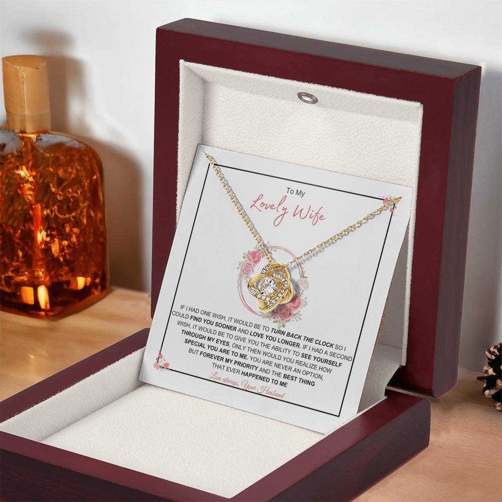 To My Lovely Wife l Love Knot Necklace | Best Gift for Soulmate | Best Gift for Spouse | Best Gift for Marriage Anniversary | Best Gift for Lovers 👩‍❤️‍👨🥰