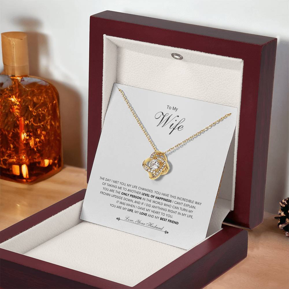 To My Wife | Love Knot  Necklace | Best Gift for Wife | Best Gift for Spouse | Best Gift for Marriage Anniversary | Best Gift for Lovers 💞