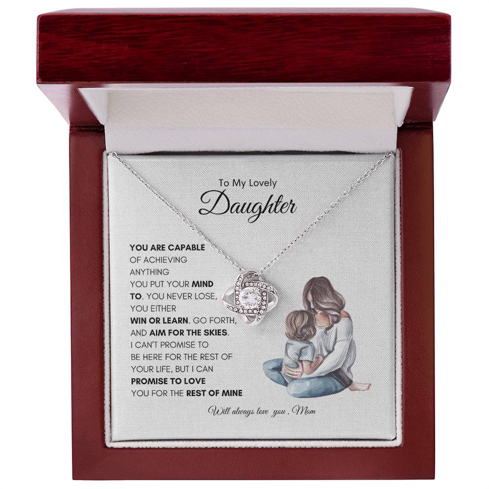 Mothers Enduring Love Necklace | Best Gift for Daughter | Best Gift from Mom | Best Gift for Daughters Birthday | Best Gift for Baby Girls | Best Jewelry Gift for Daughter