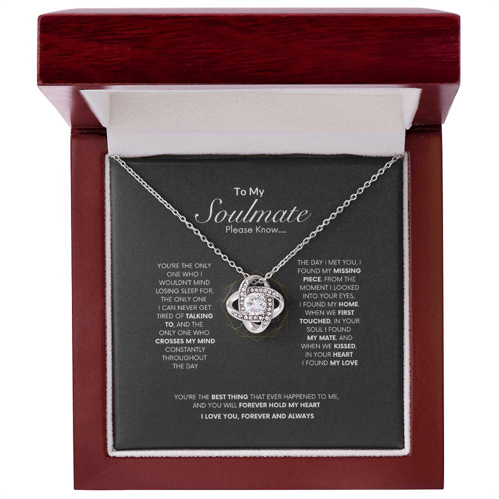 My Missing Piece  Necklace | Best Gift for Soulmate | Best Gift for Wife | Best Gift from Lover | Love Knot Necklace