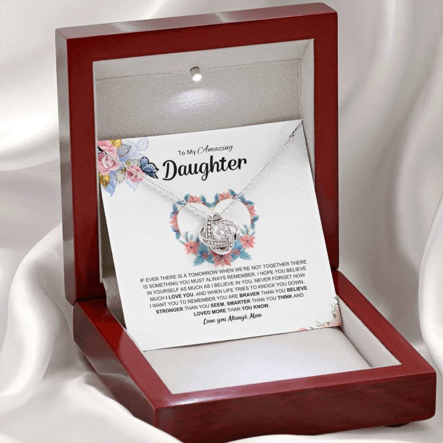 Valiant Love | Love knot Necklace | Best gift for daughter | Best gift for daughters birthday | Best gift for daughters graduation | Best gift from Mom ❤️👩‍👧