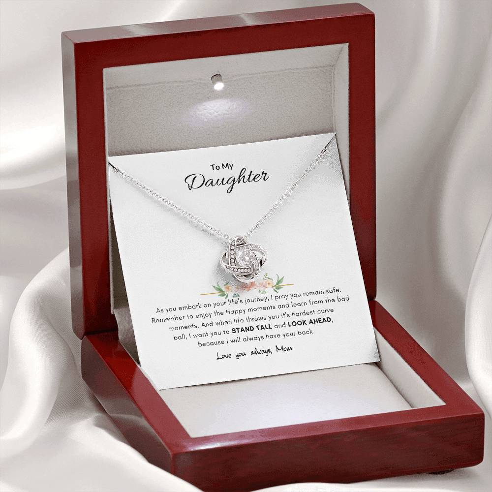 A mothers promise necklace | Best gift from Mom | Best gift for daughters graduation | Best gift for daughters birthday | Love Knot Necklace