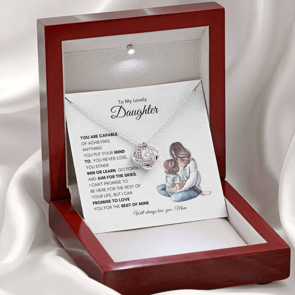 Mothers Enduring Love Necklace | Best Gift for Daughter | Best Gift from Mom | Best Gift for Daughters Birthday | Best Gift for Baby Girls | Best Jewelry Gift for Daughter