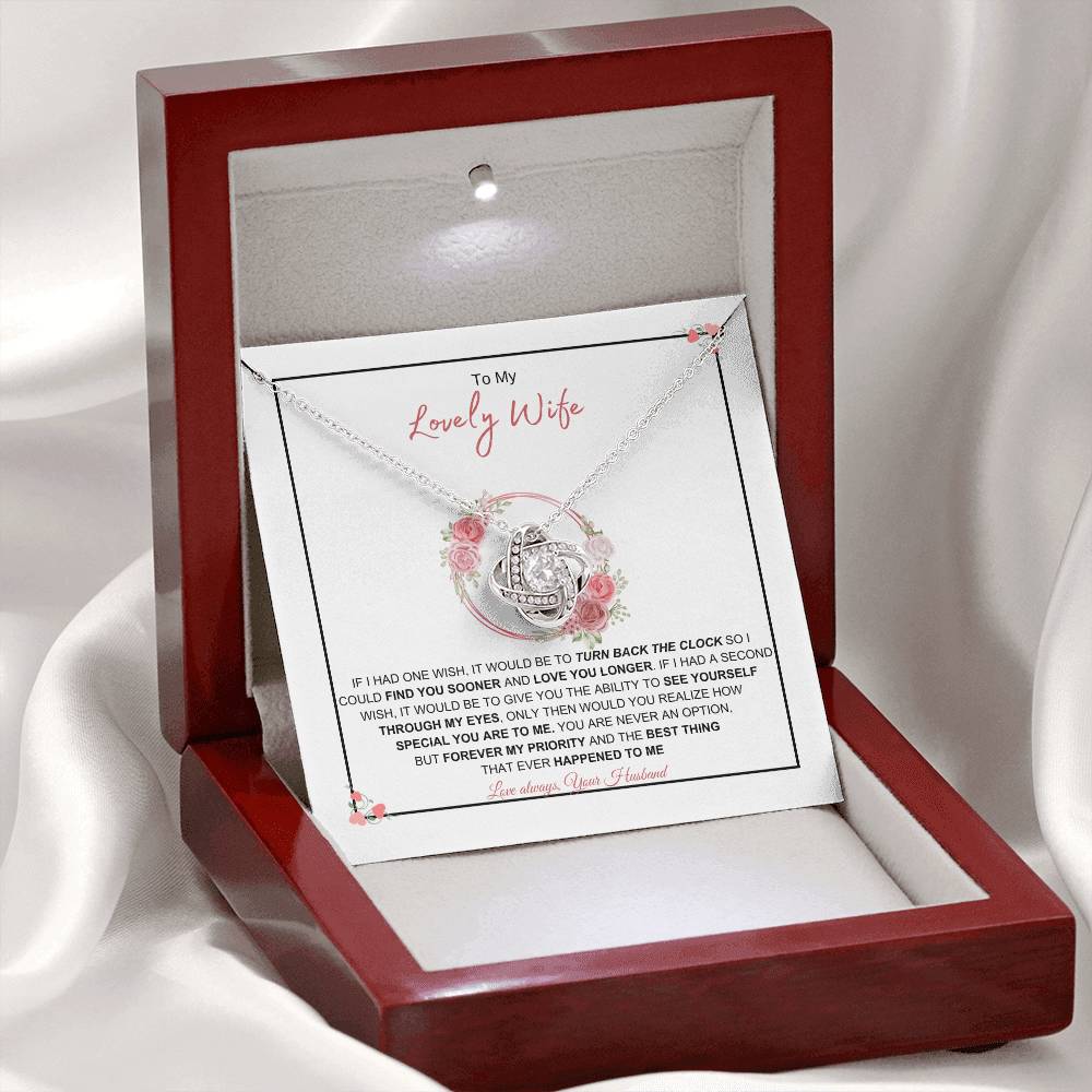 To My Lovely Wife l Love Knot Necklace | Best Gift for Soulmate | Best Gift for Spouse | Best Gift for Marriage Anniversary | Best Gift for Lovers 👩‍❤️‍👨🥰