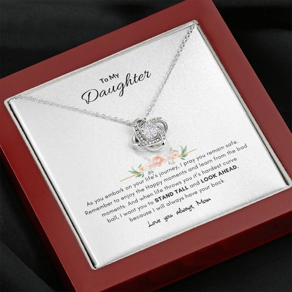 A mothers promise necklace | Best gift from Mom | Best gift for daughters graduation | Best gift for daughters birthday | Love Knot Necklace