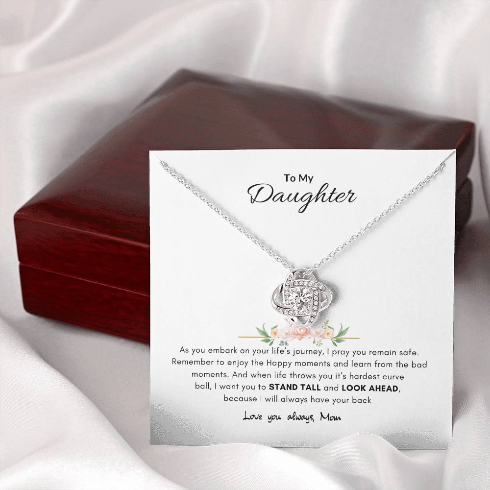 A mothers promise necklace | Best gift from Mom | Best gift for daughters graduation | Best gift for daughters birthday | Love Knot Necklace
